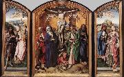 MASTER of the St. Bartholomew Altar Crucifixion Altarpiece oil painting on canvas